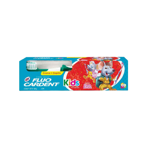 CREMA FLUOCARDENT KIDS 55G + CEPILLO